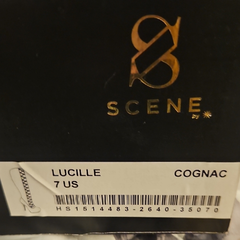 Scene Cognac  Over the Knee Boots